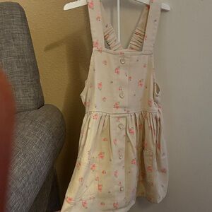 Cat & Jack Cream Dress with Pink Floral Print